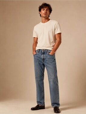 Levi's Straight-Leg Men’s Jeans in Mid Blue